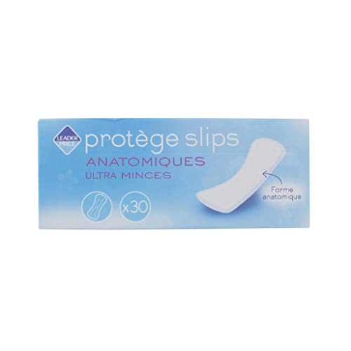 Leader Price Protège-slips anatomiques ultra minces x30