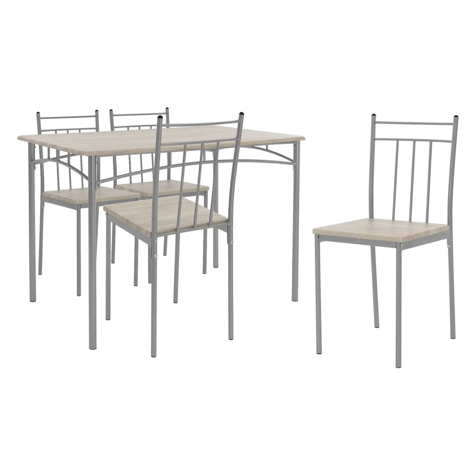 ECD Germany ML-Design ensemble repas 5 pièces chêne clair