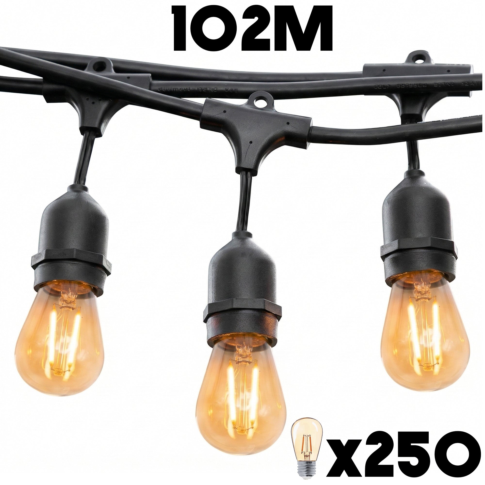 Red Deco Mafy Light guirlande lumineuse 102m 250 LED E27
