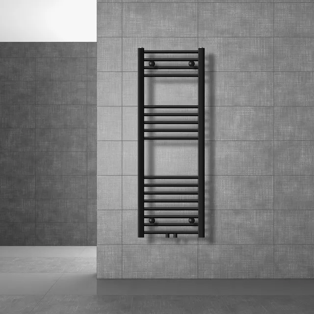 ECD Germany Heizungen radiateur salle de bain noir 400x1200 mm