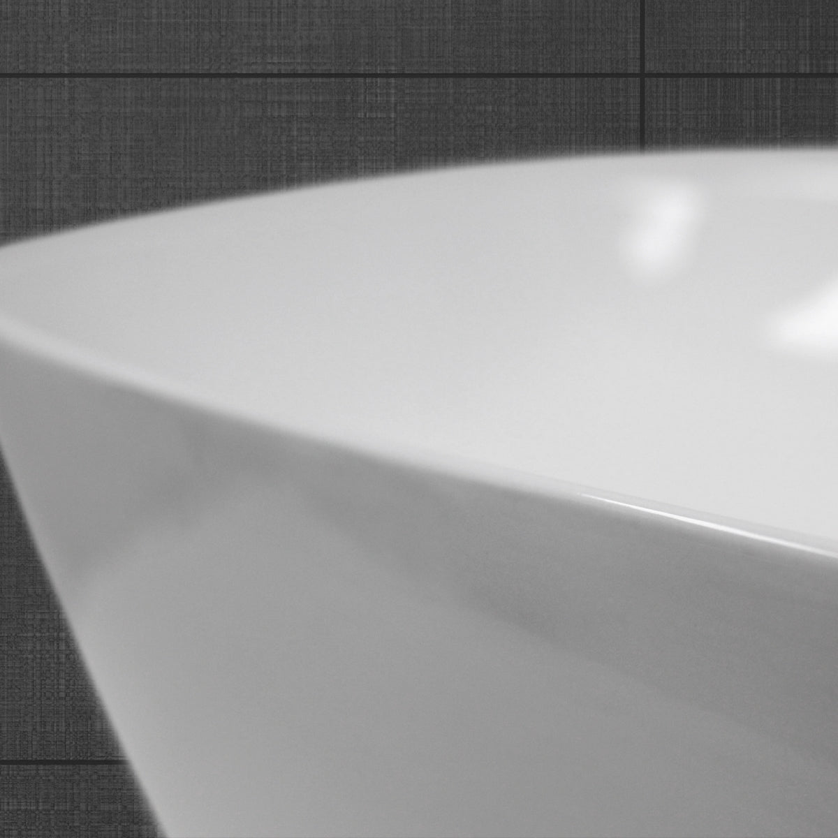 ECD Germany Sanitär vasque à poser ovale 505x385 blanc céramique