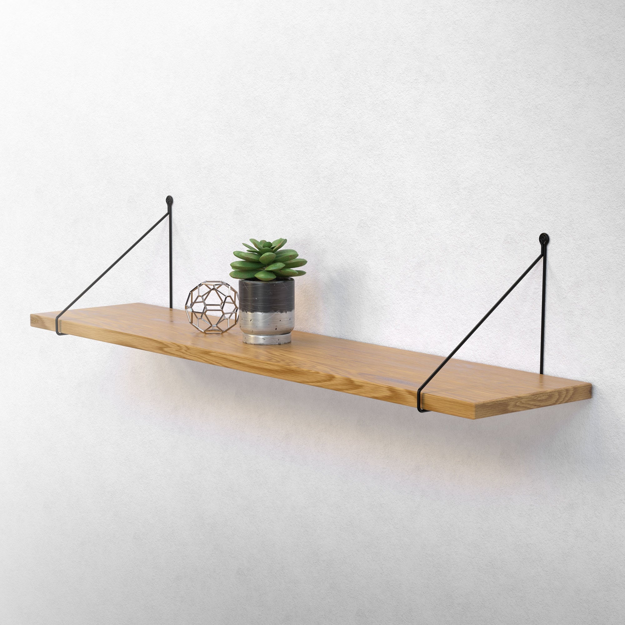 ECD Germany Möbel équerre étagère 250x250 mm noir acier