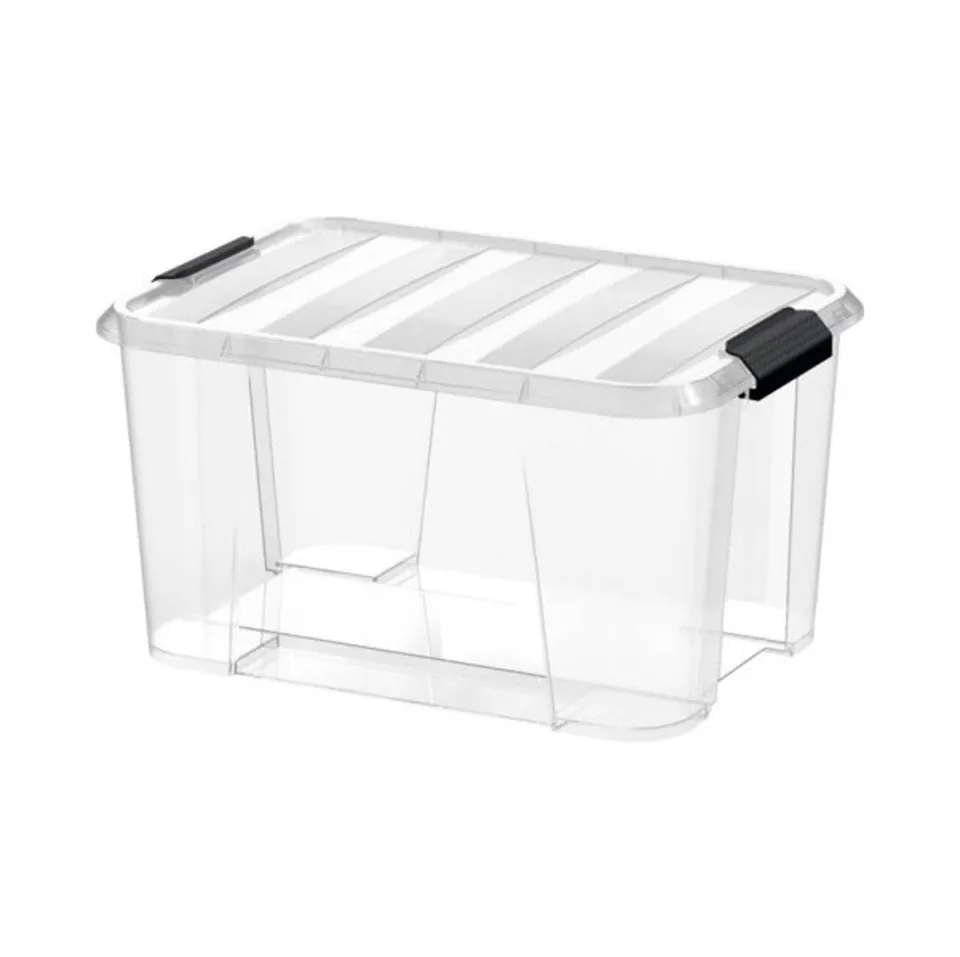 Stokomani Maison boîte rangement 6L clips compacte