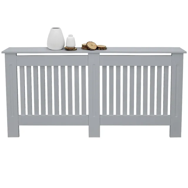ECD Germany Heizungen cache-radiateur 152x19x82 gris MDF