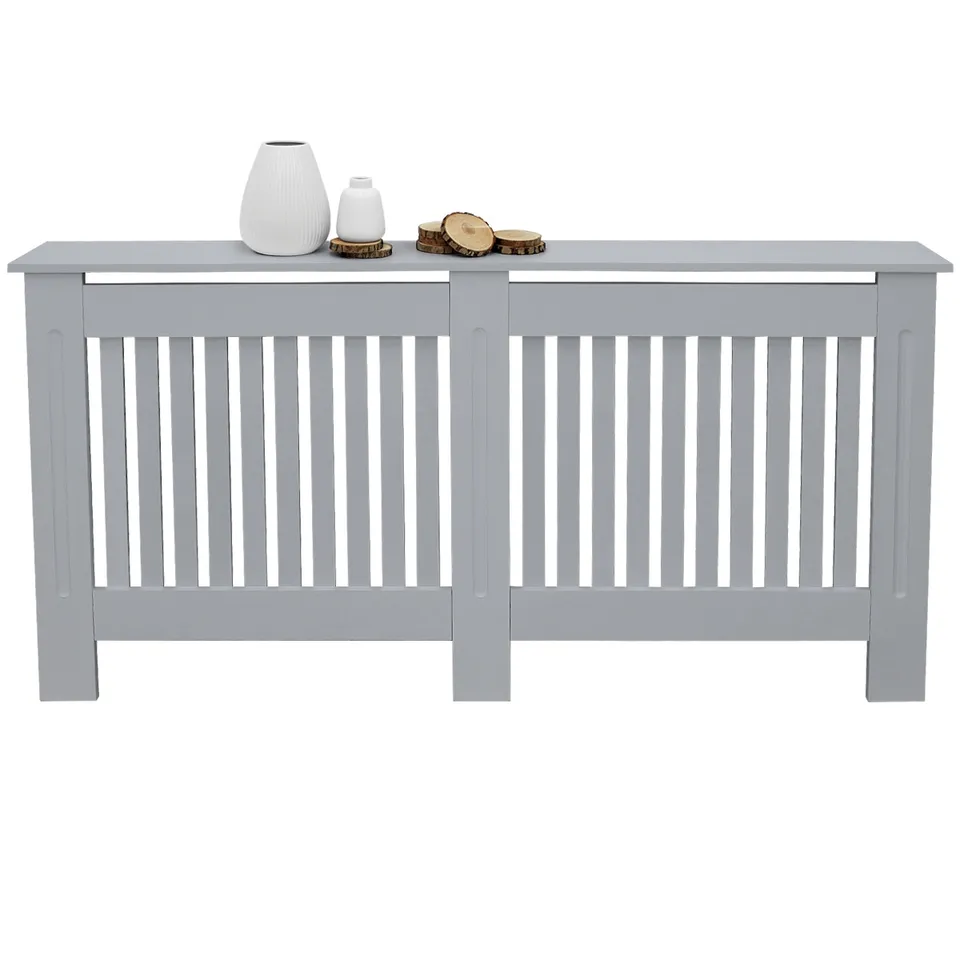 ECD Germany Heizungen cache-radiateur 152x19x82 gris MDF