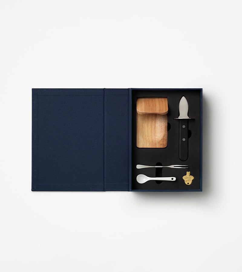 L'avant gardiste Ustensiles coffret huîtres et caviar deluxe