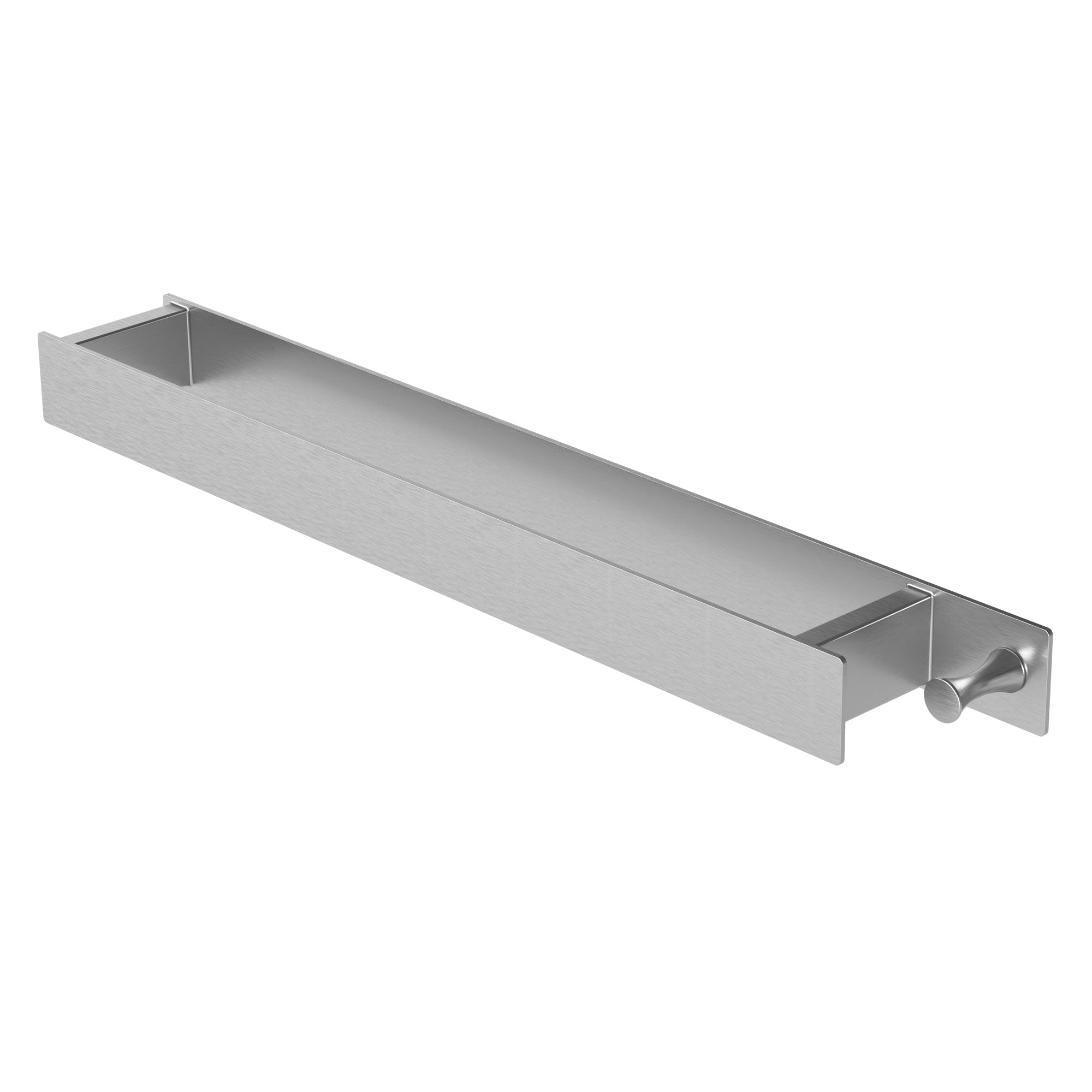 ECD Germany Sanitär Porte-serviettes 42 cm Argent Acier sans perçage