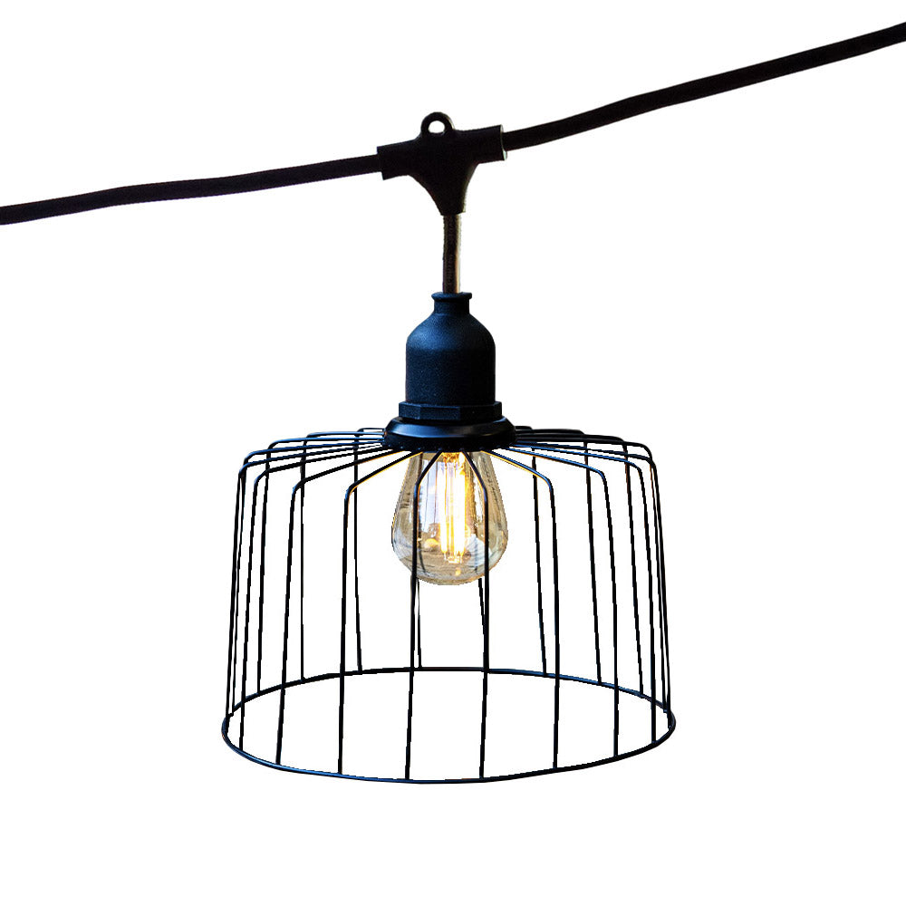 Red Deco Nema Light guirlande 6m 10 LED E27 blanc chaud cage