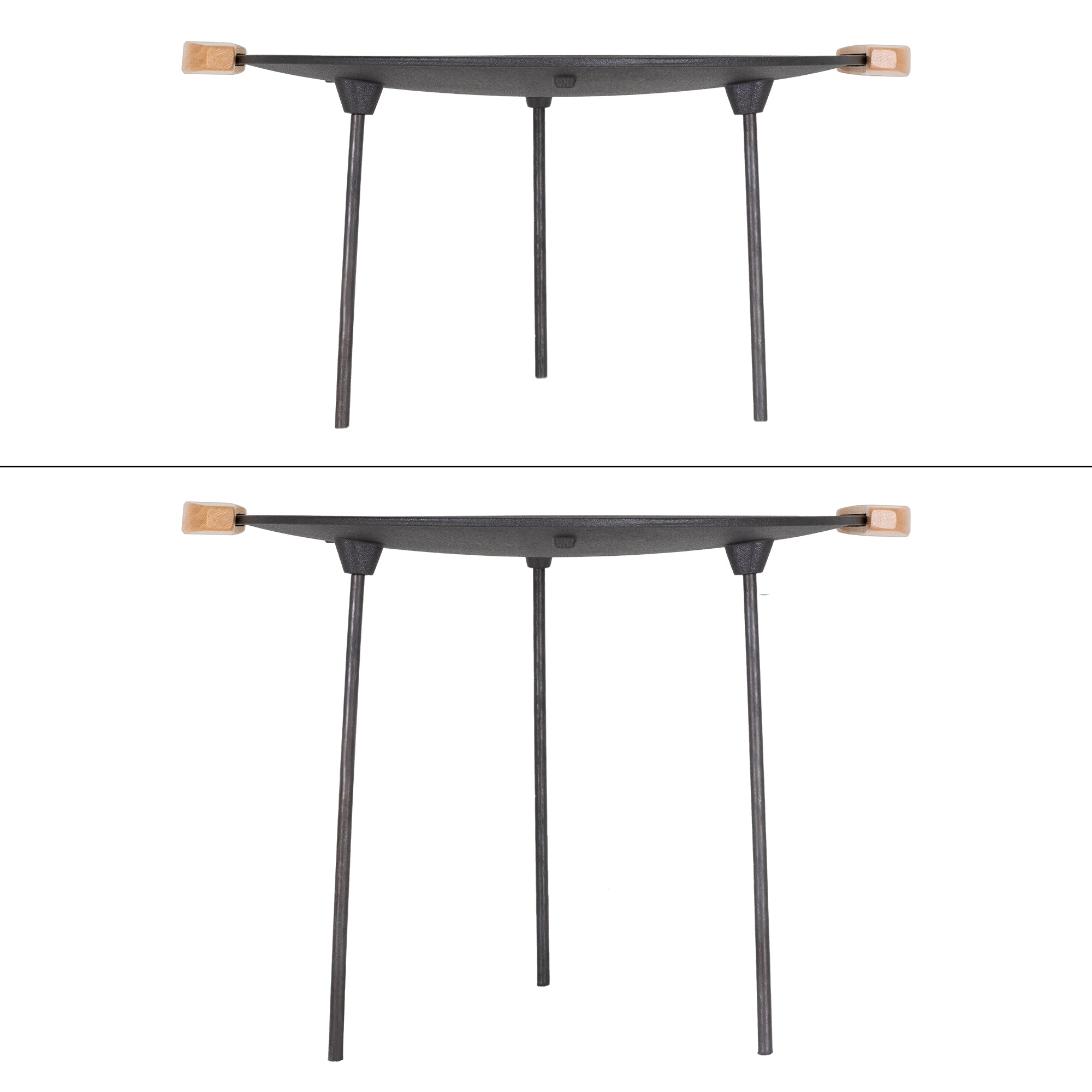ECD Germany plaque grill fonte 44 cm 6 pieds feu de camp