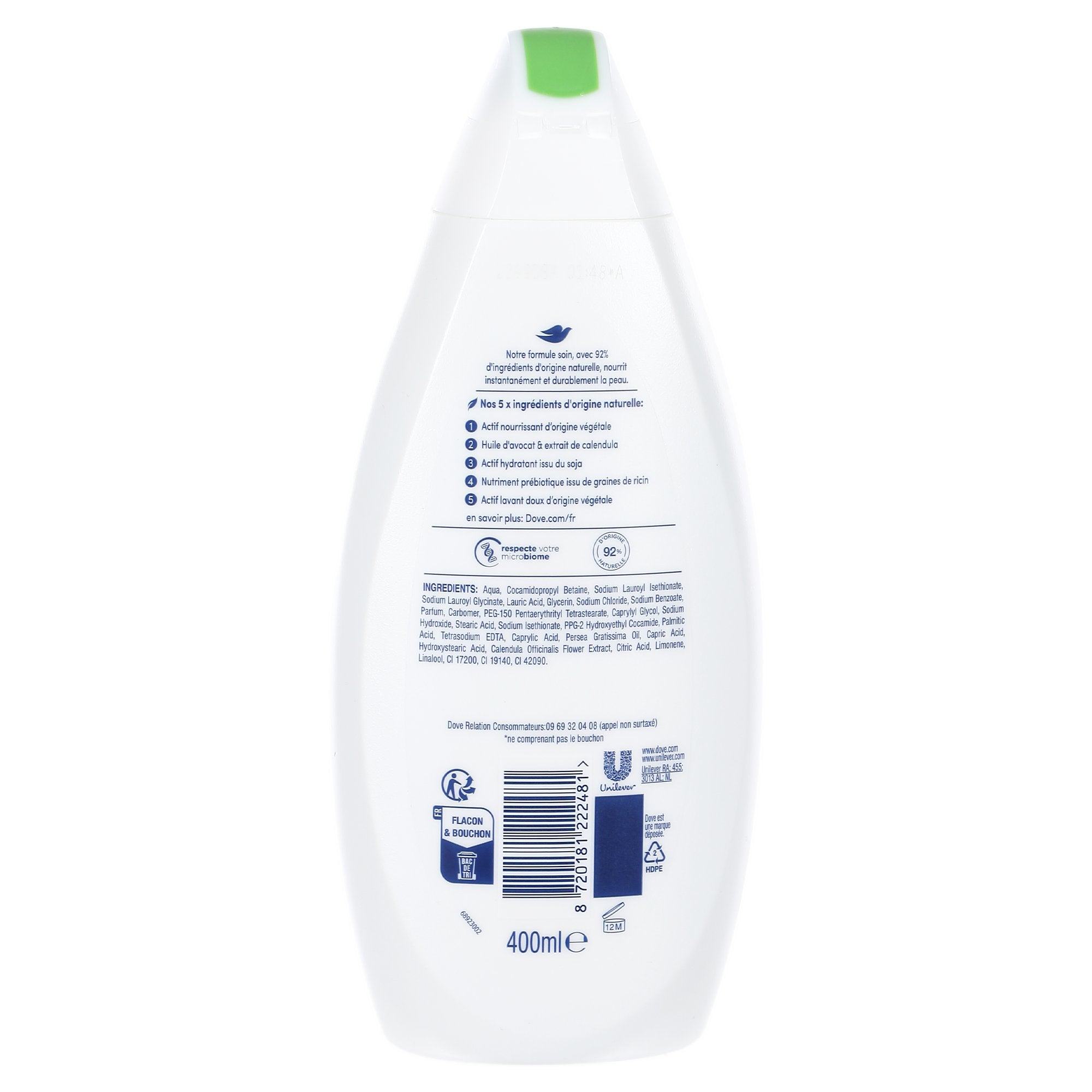 Stokomani Lot 2 gels douche soin nourrissant avocat Dove