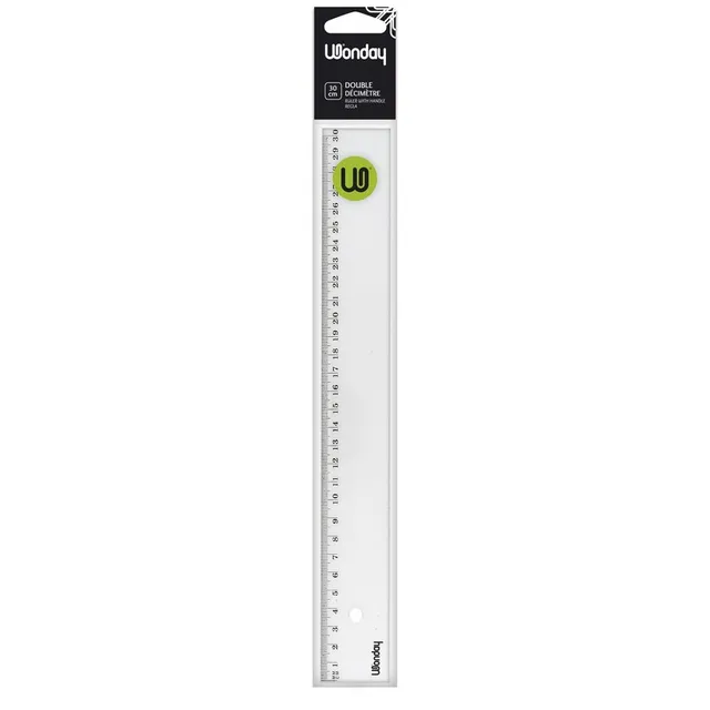 Safe Tool règle plate cristal 30 cm scolaire