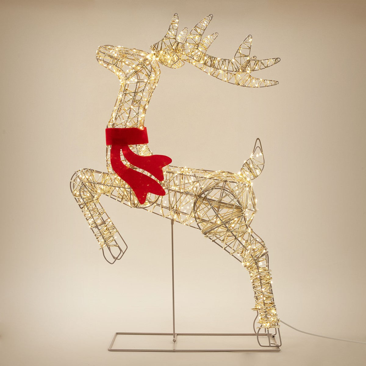 ECD Germany Haus renne Noël LED doré 91 cm 720 LED timer