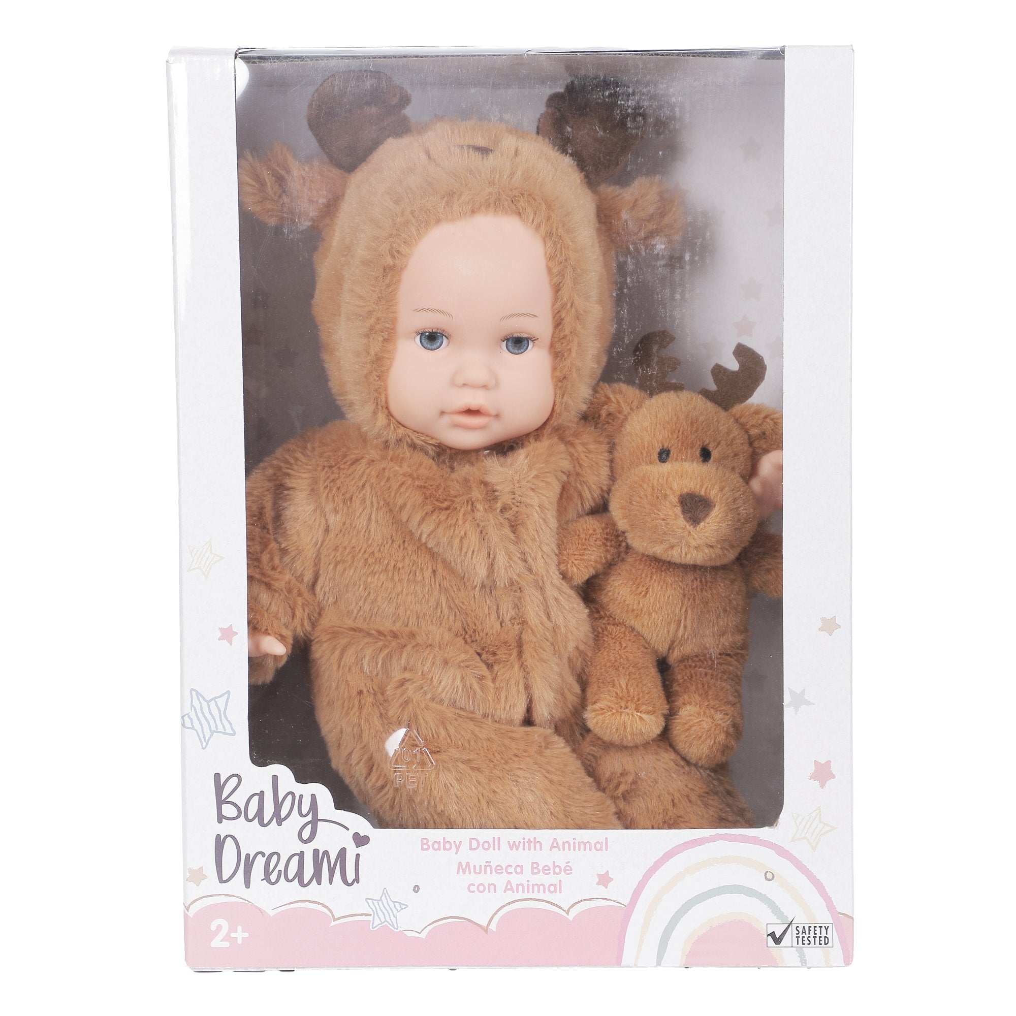 Poupon peluche blanc doudou bébé 0-24 mois