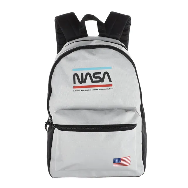 Stokomani Scolaire sac à dos gris clair Nasa enfant