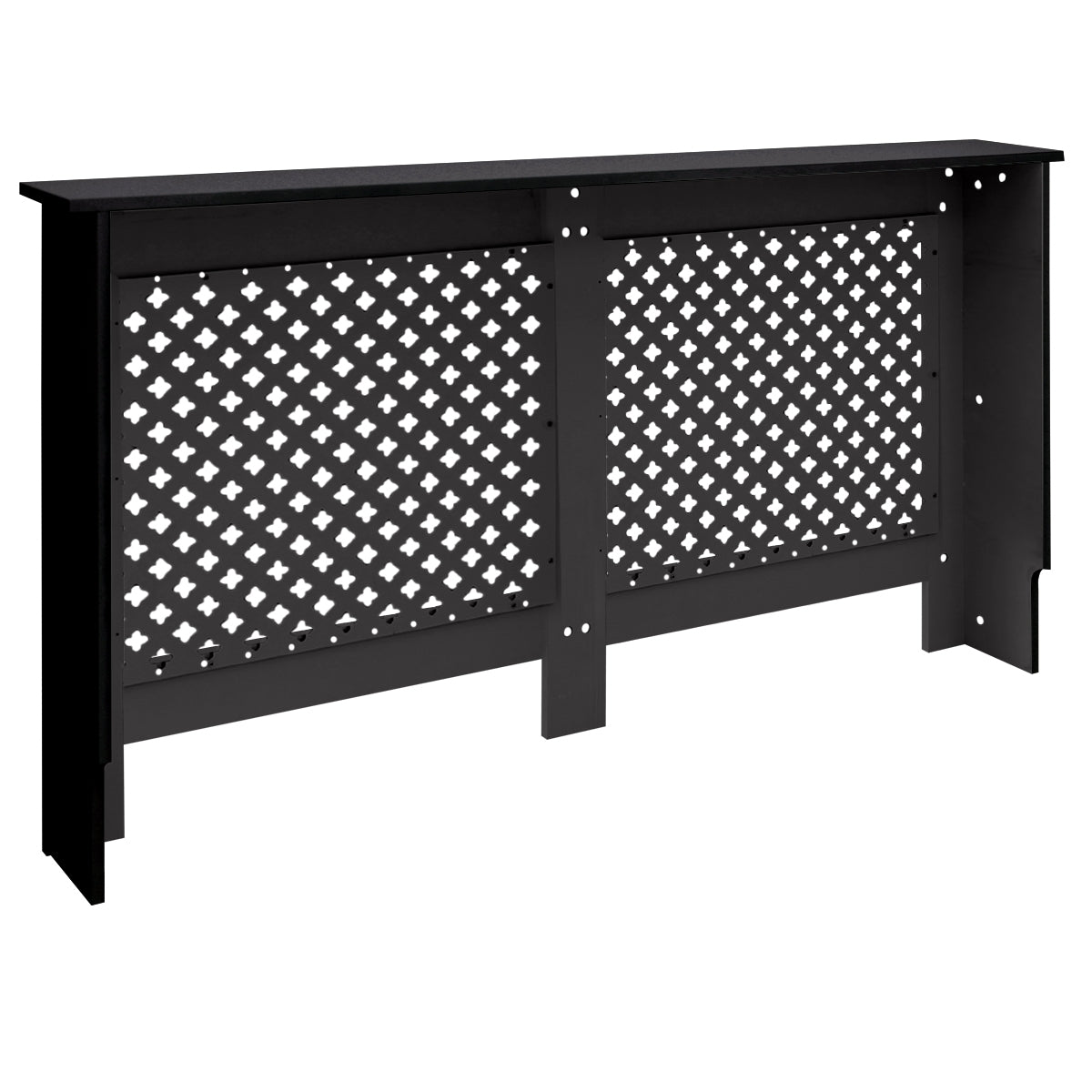 ECD Germany Heizungen cache-radiateur MDF noir 152x19x82 cm