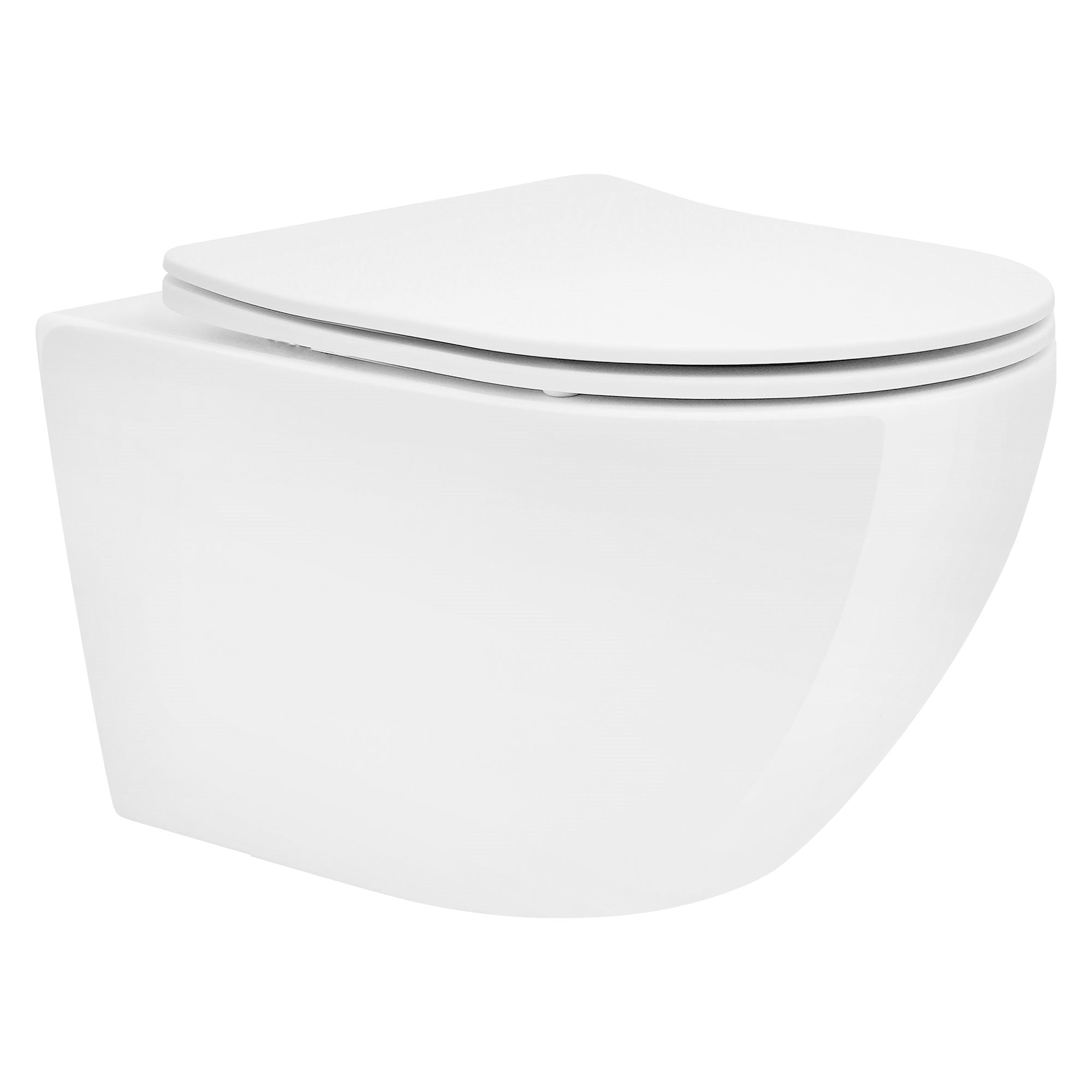 LuxeBath WC suspendu céramique sans bride blanc 49 cm