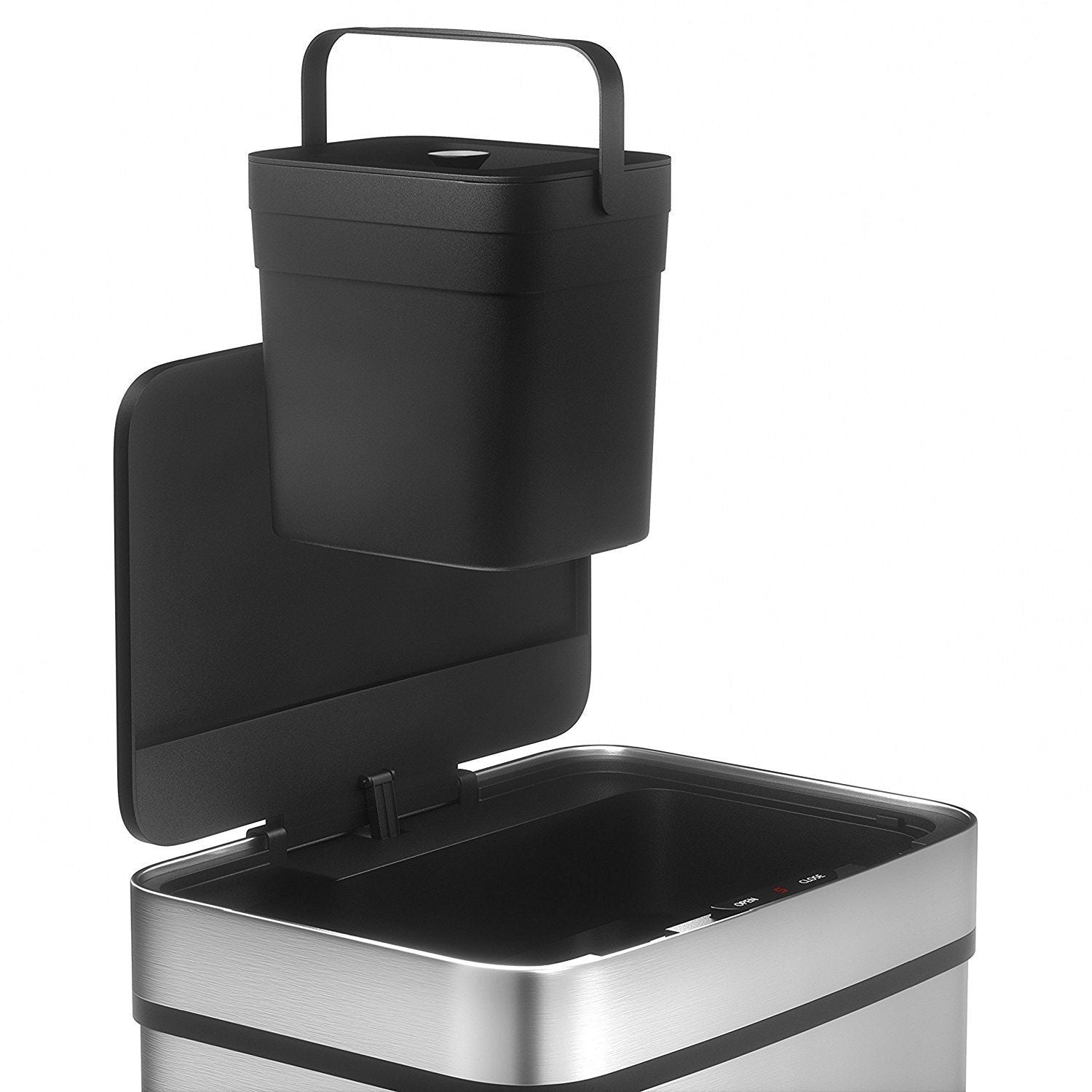 Red Deco NARVIK 75L poubelle inox automatique tri sélectif