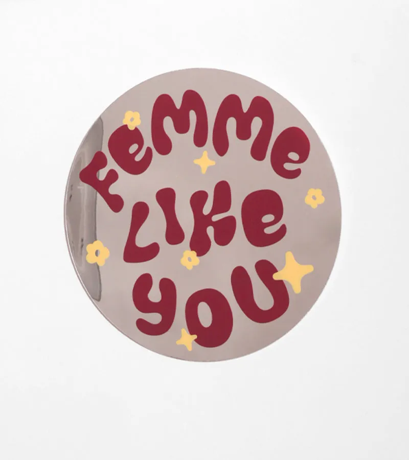 L'avant gardiste Miroir Femme like you mural pop