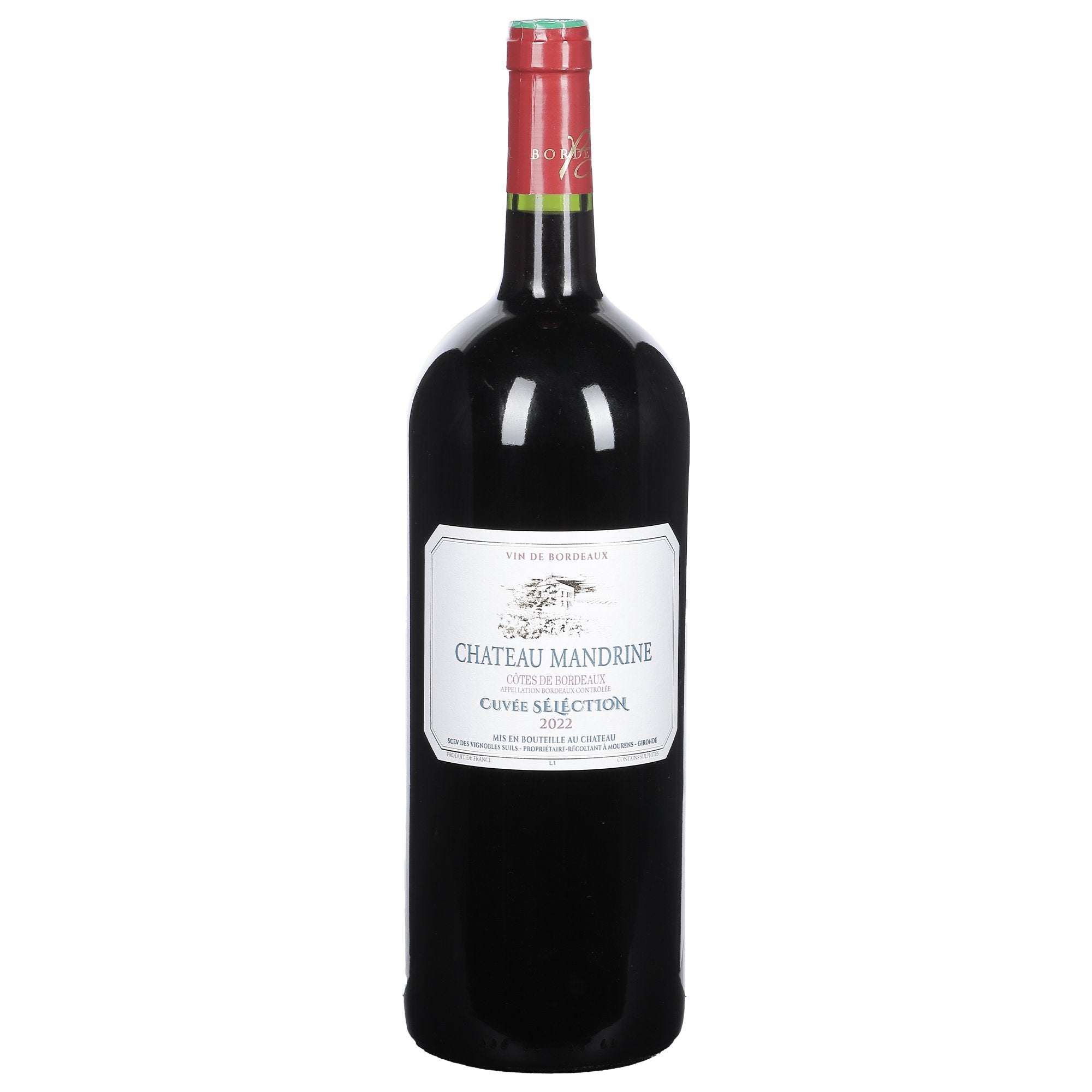 Château Mandrine Côtes de Bordeaux vin rouge 2022 75cl
