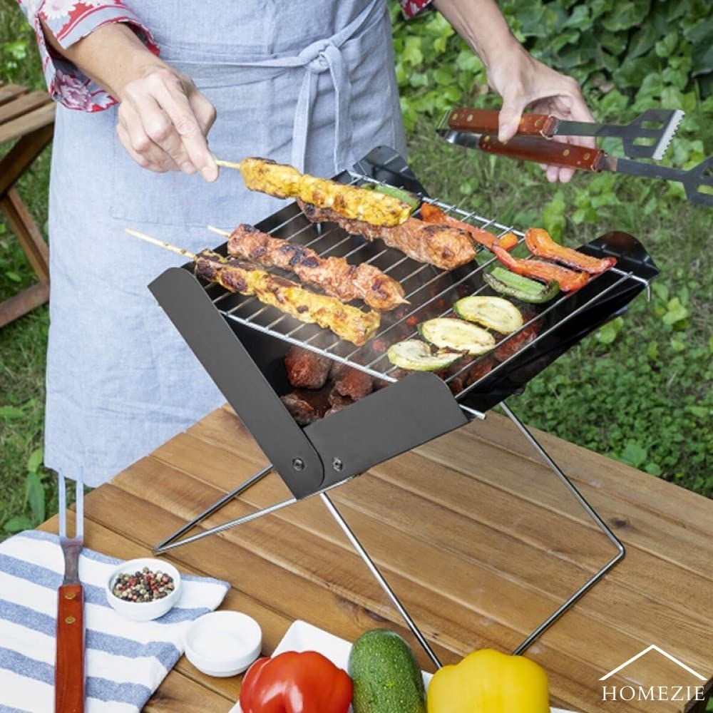 Shop-Story Minigrill barbecue à charbon portable 2 personnes