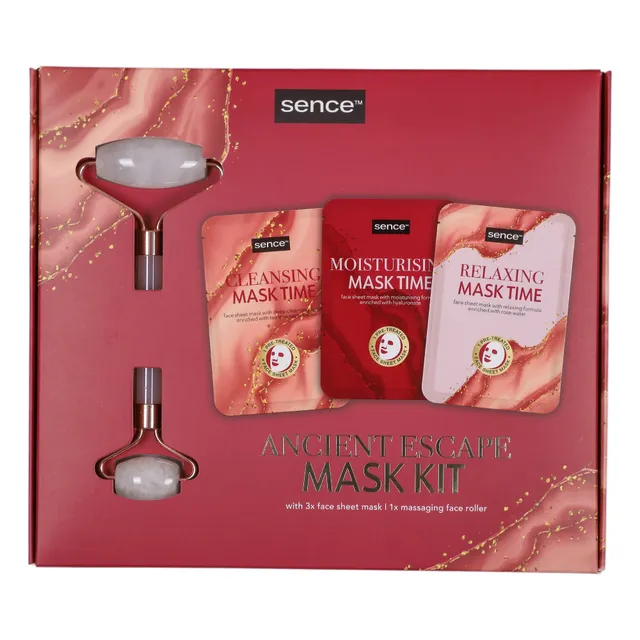 Stokomani Beauté Coffret 3 masques visage + rouleau massage