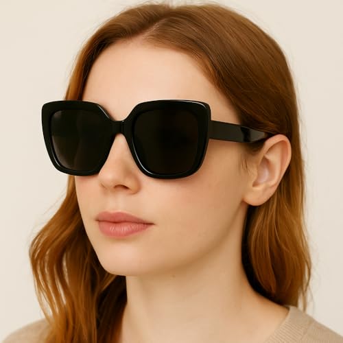 Shop-Story Bois d'Orange lunettes soleil femme square noires indice 3