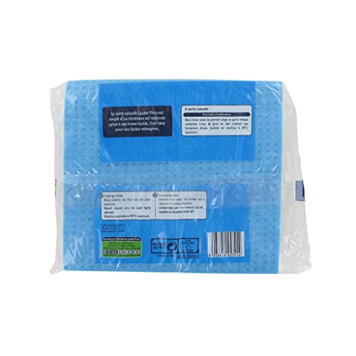 Leader Price Produits ménagers carrés éponge absorbants x5