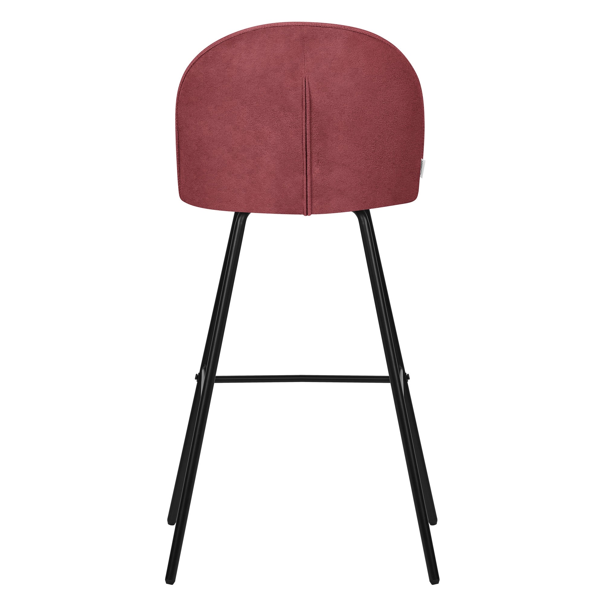 ECD Germany Möbel 2 tabourets bar rouges dossier 102 cm