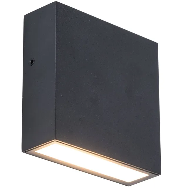 Red Deco Gemini XF Black applique murale LED blanc chaud IP54