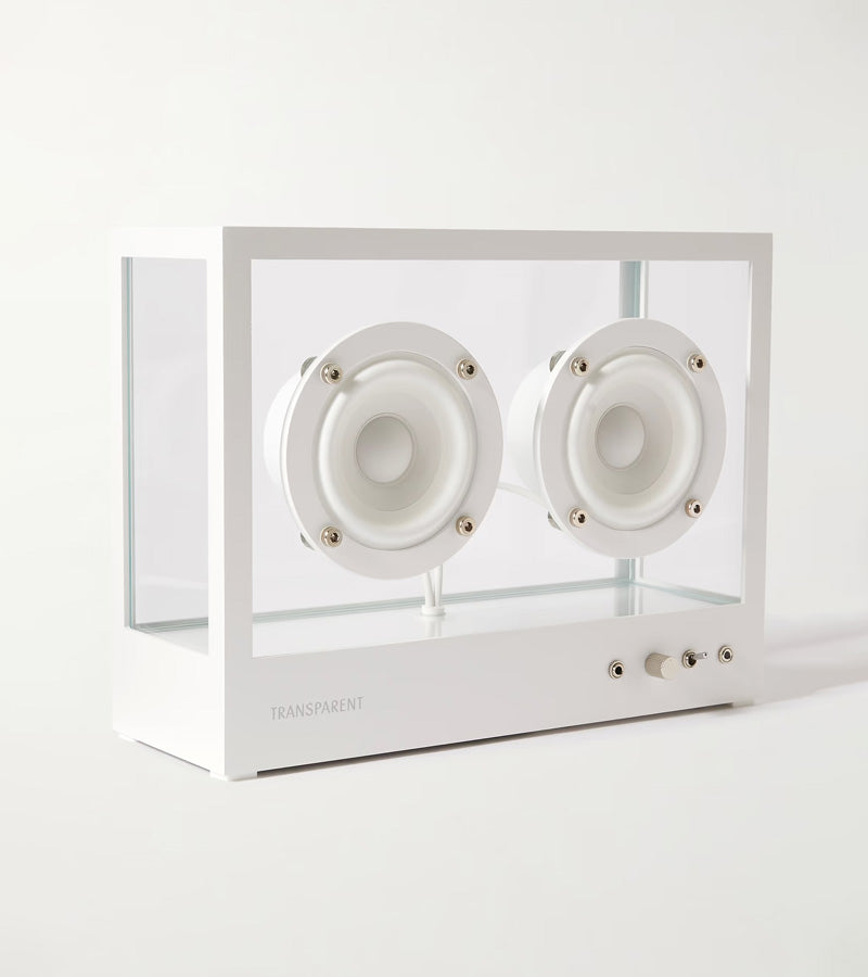 L'avant gardiste High-tech Transparent speaker Small enceinte blanc
