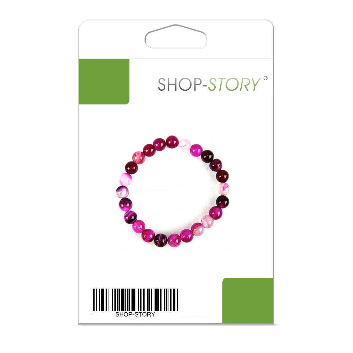 Shop-Story Bracelet amour agate rose pierre