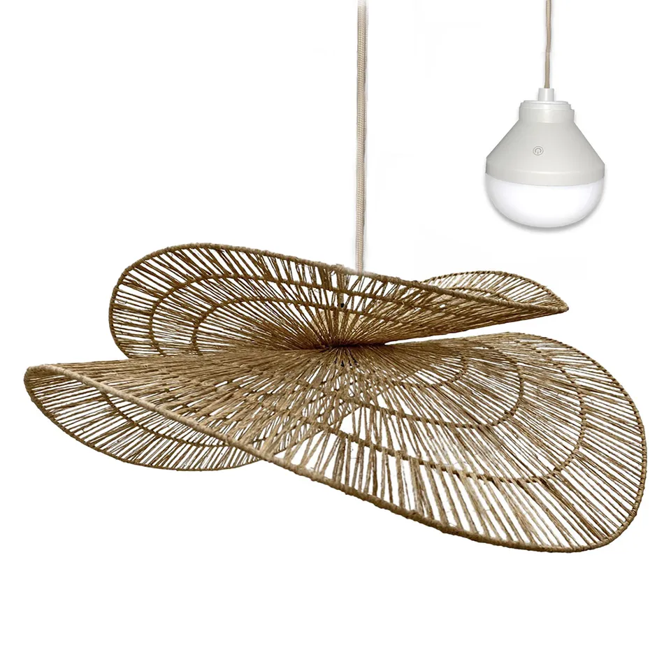 Red Deco Solara Nomad suspension jute sans fil LED RGB