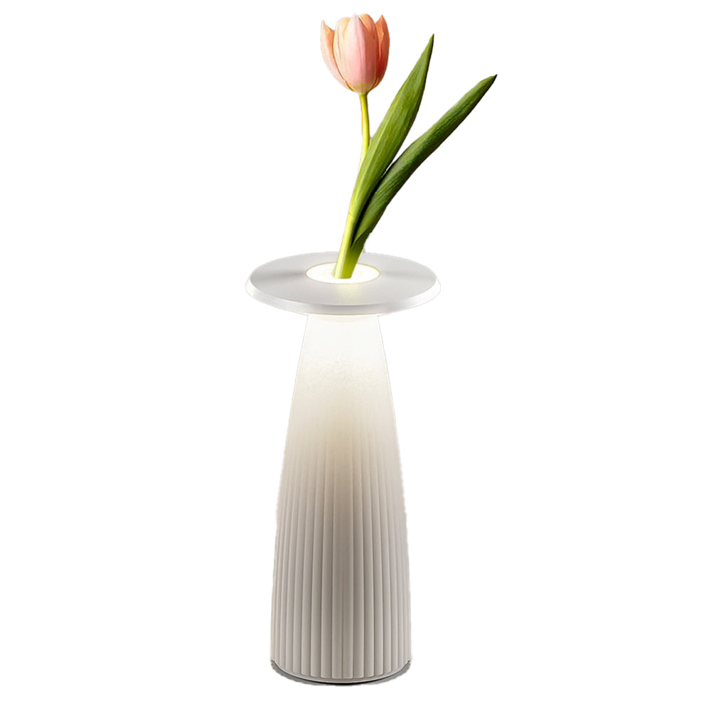 Red Deco Flora Mini White lampe vase LED dimmable H20cm