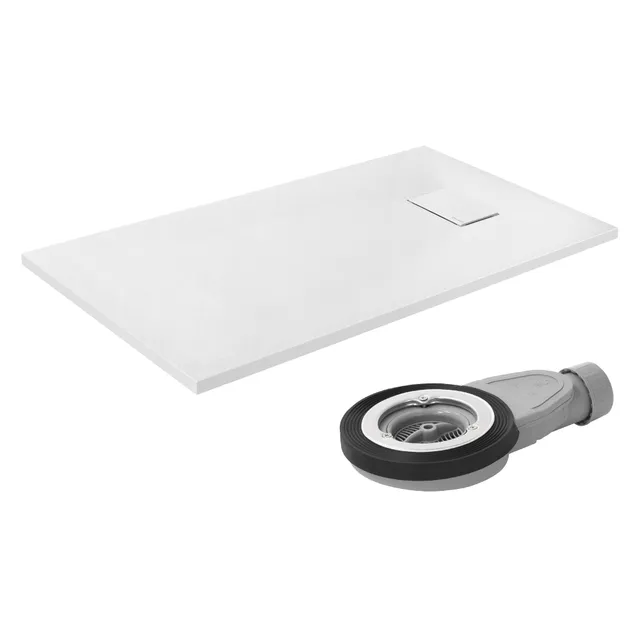 ECD Sanitär Receveur Douche 120x70 Blanc Extra-plat