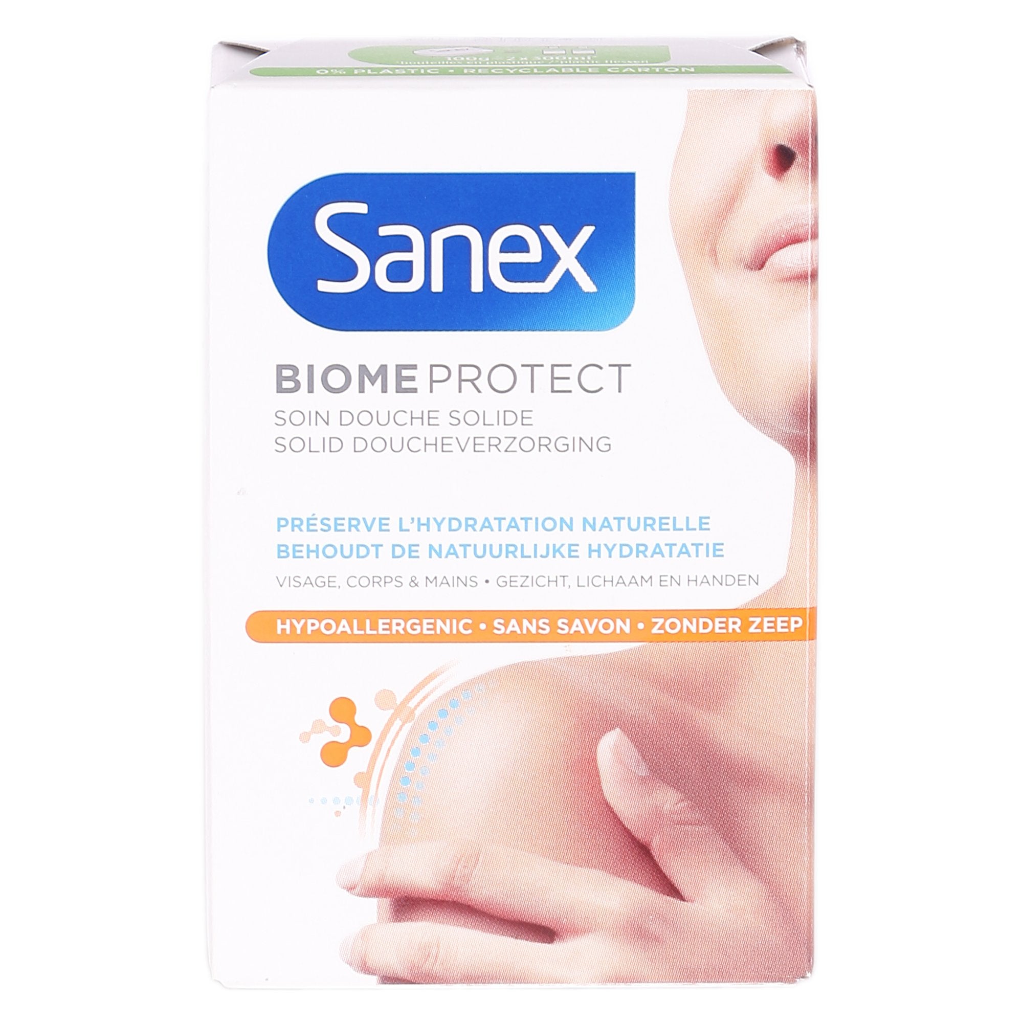 Sanex Biome Soin douche solide hypoallergénique visage