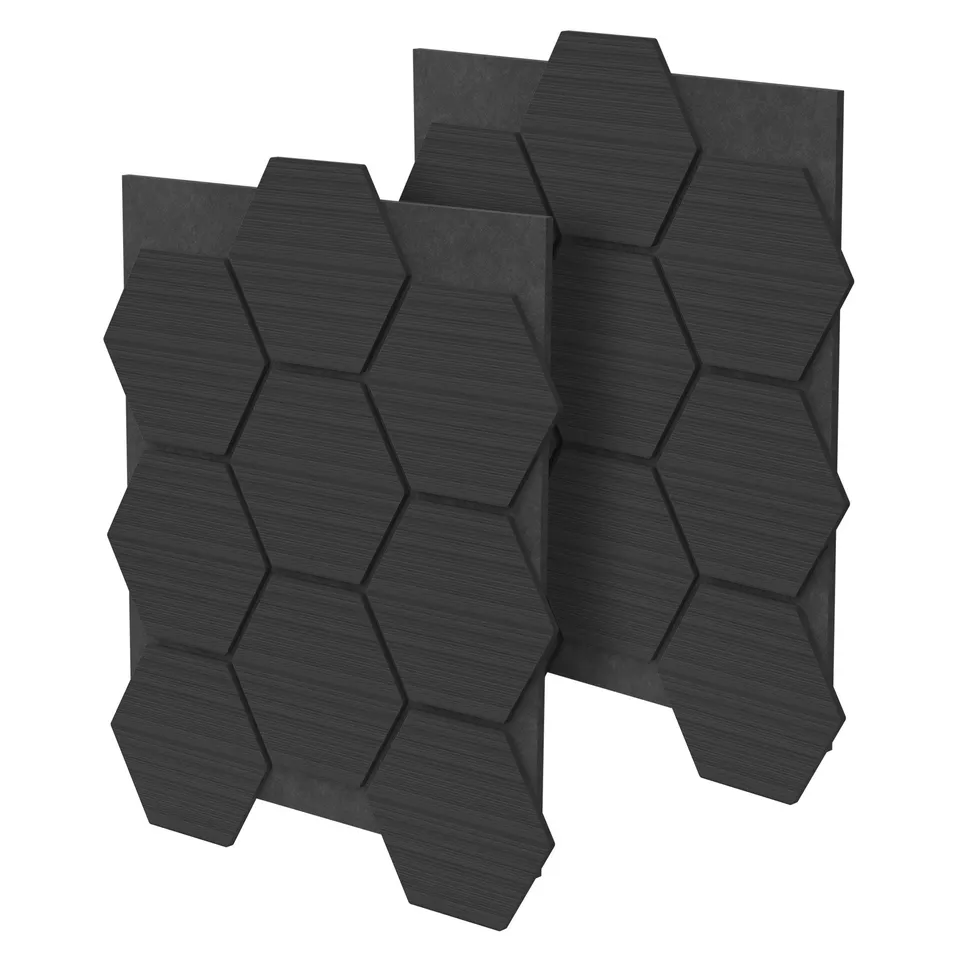 ECD Germany Haus & Wohnen ML-Design panneau acoustique hexagone noir lot 2