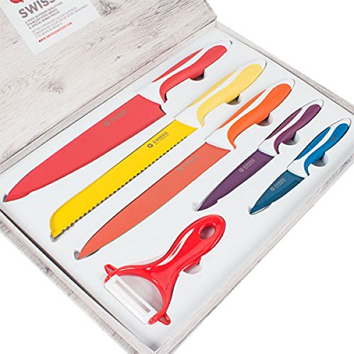 Shop-Story Swiss Q Ceramic couteaux cuisine inox set 5 + économe