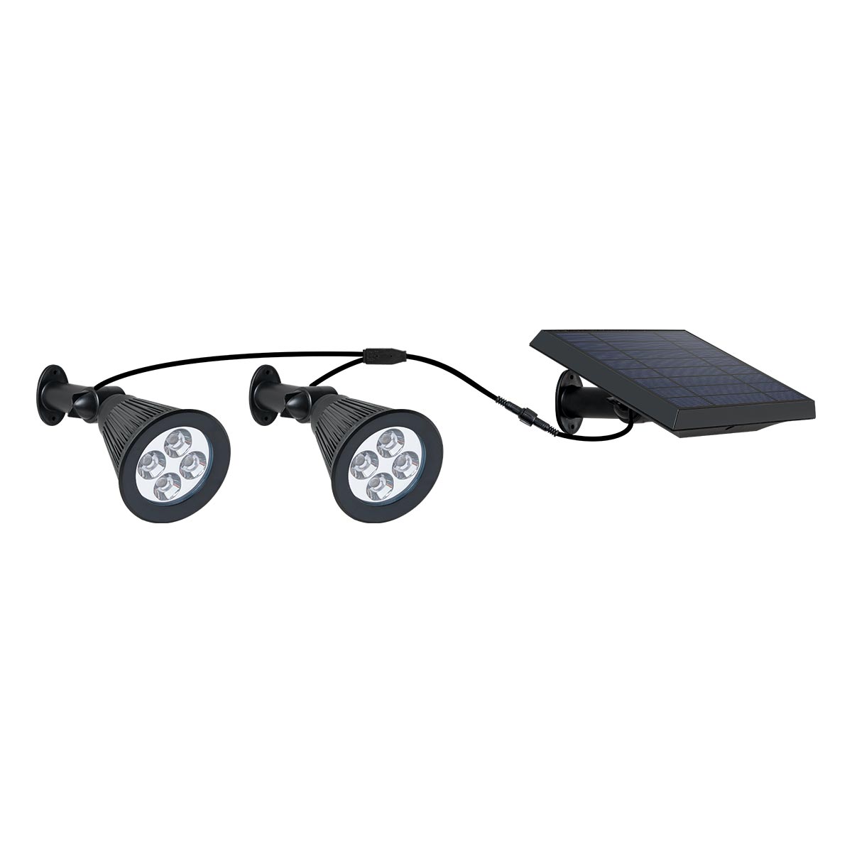 Red Deco Family Spiky double spot solaire LED H38cm