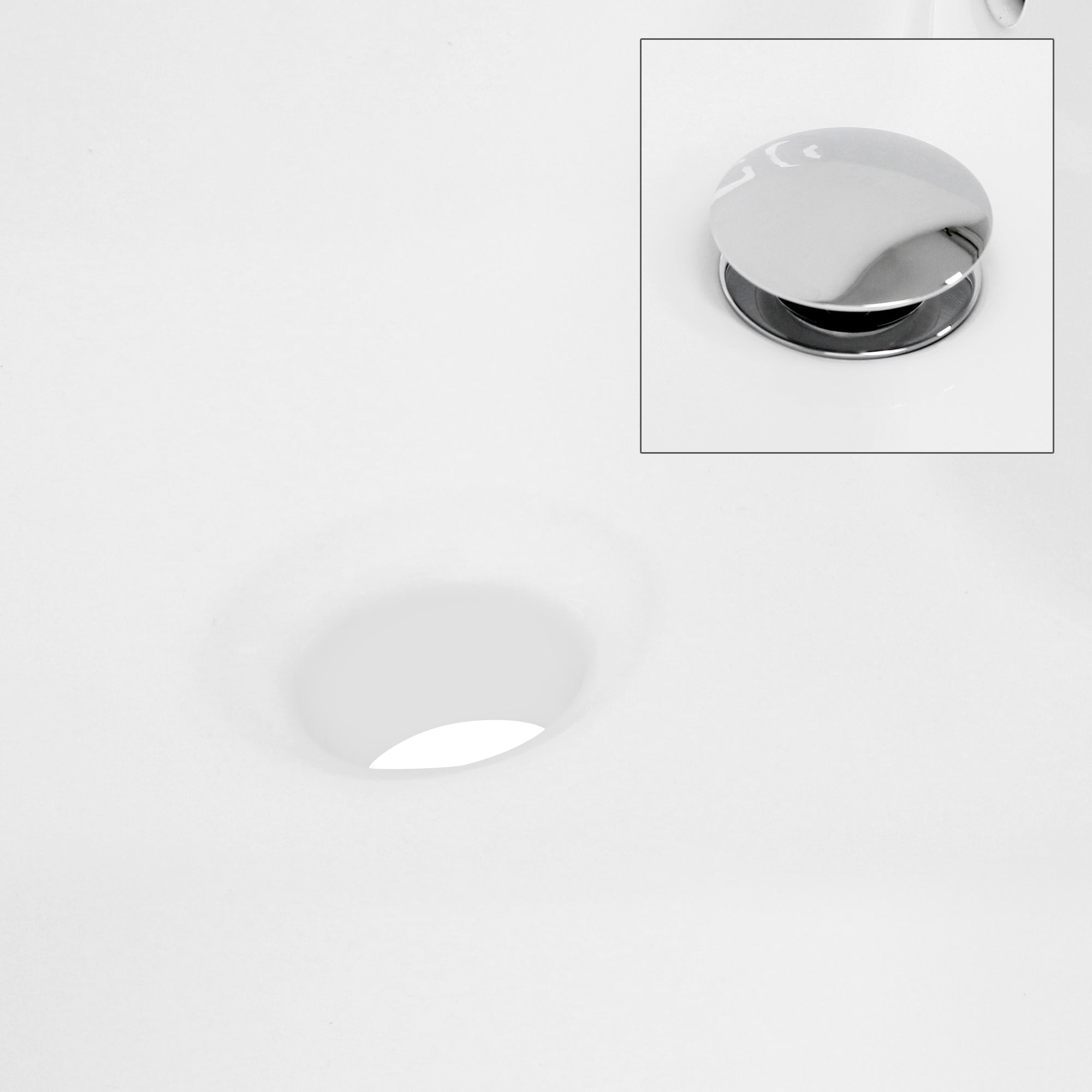 ECD Germany Sanitär Vasque ronde 46 cm lavabo blanc céramique