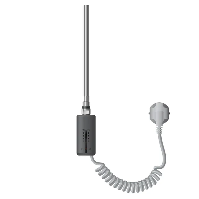 ECD Germany résistance radiateur thermostat tactile chrome 600W