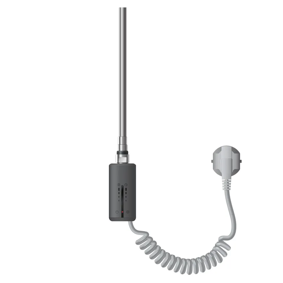 ECD Germany résistance radiateur thermostat tactile chrome 600W