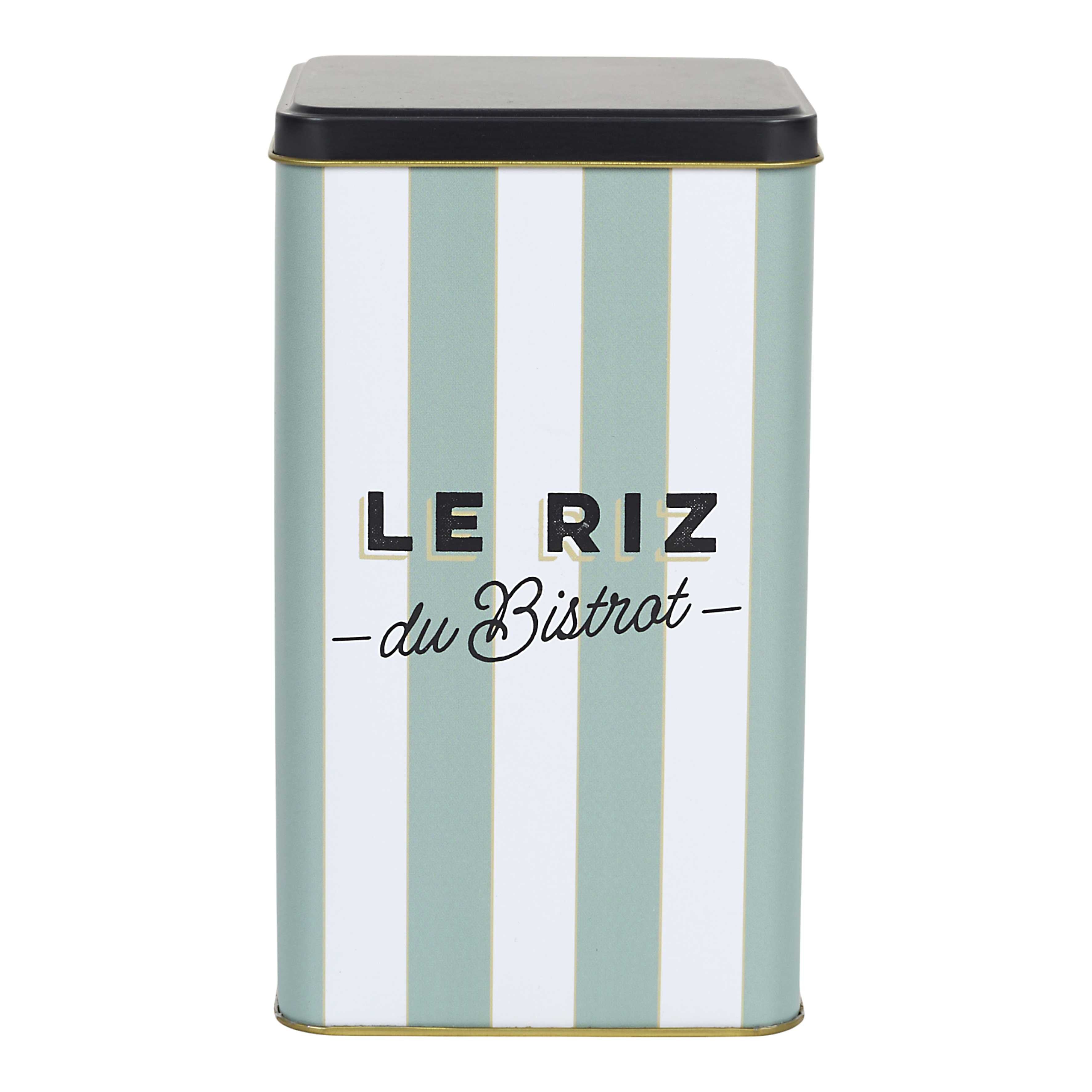 Stokomani Bistrot boîte à riz métal 10,8 x 18,4 cm