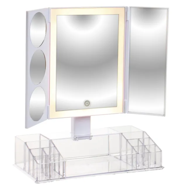 Stokomani Beauté miroir maquillage LED rangement