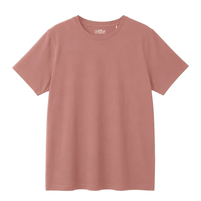 Stokomani Mode Tee-shirt col rond rose coton