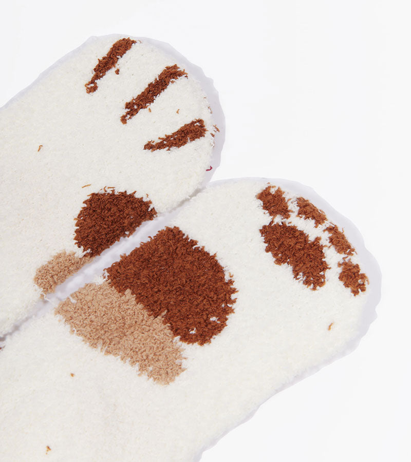 L'avant gardiste Chaussettes chat moumoute tâches marron