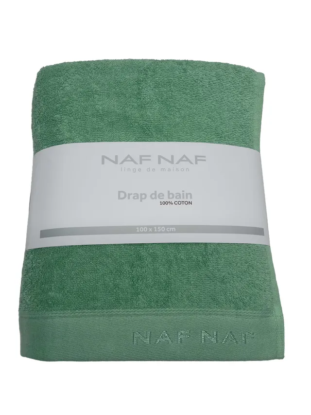 Stokomani Maison Serviette de bain coton vert 100x150 cm