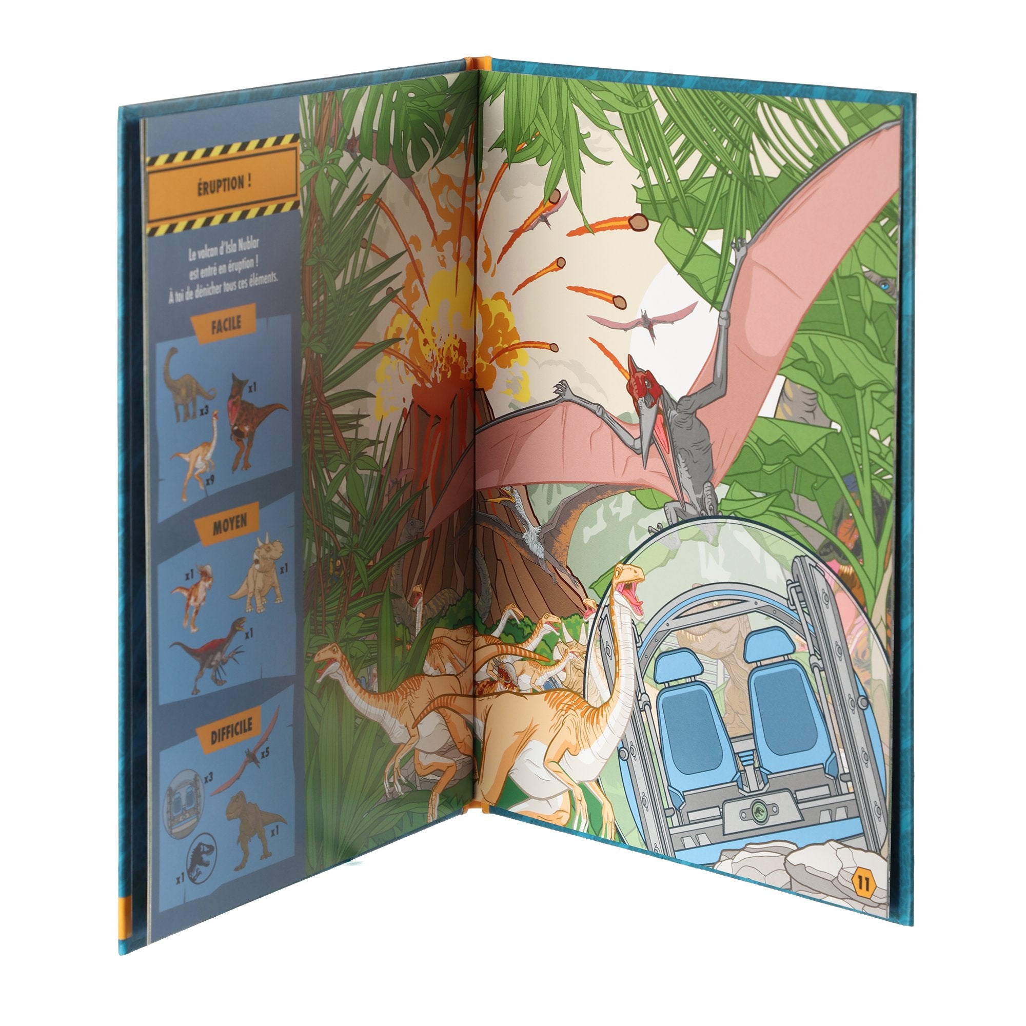 Jurassic World cherche et trouve livre enfant dinosaures