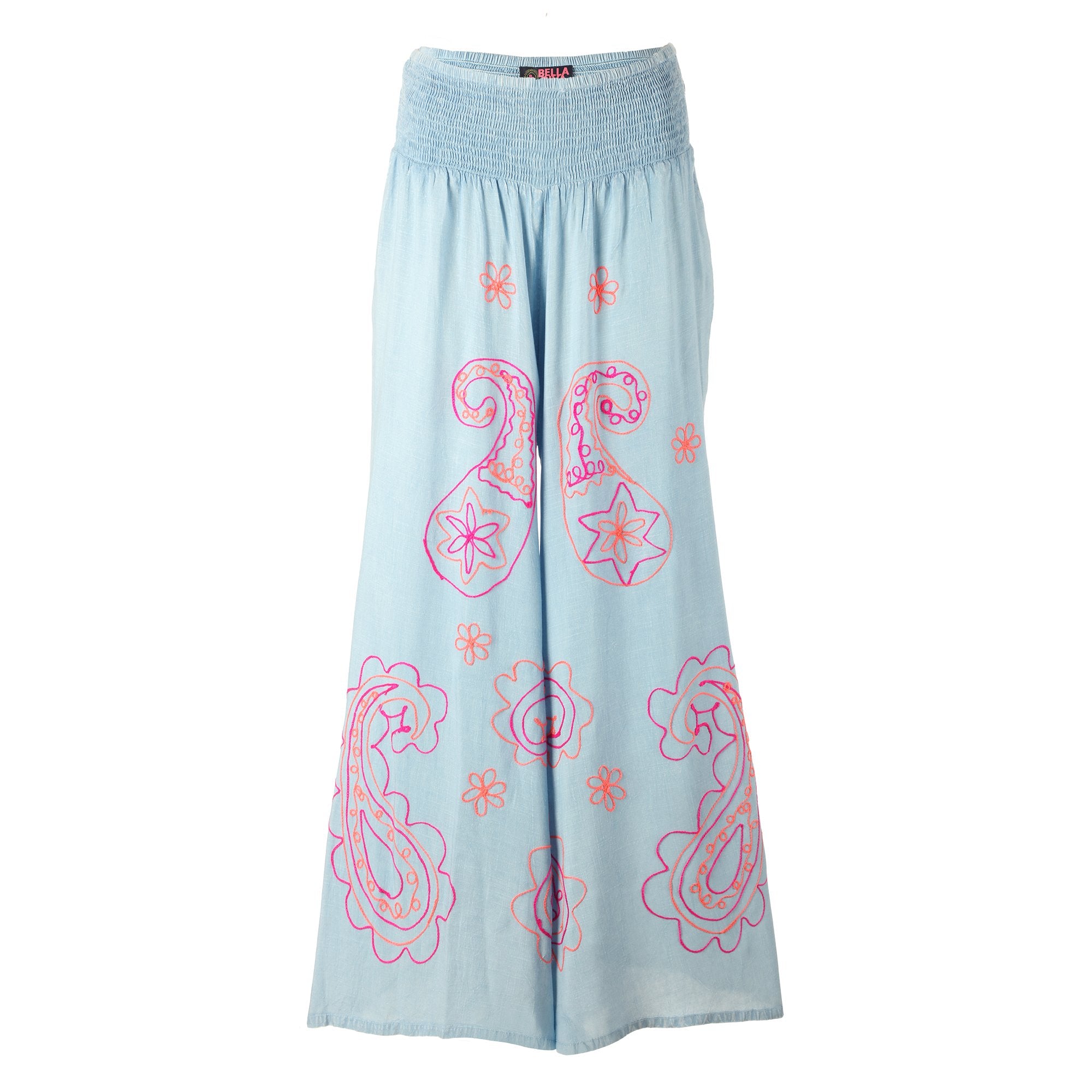 Stokomani Mode Pantalon grande taille Bleu clair 3XL