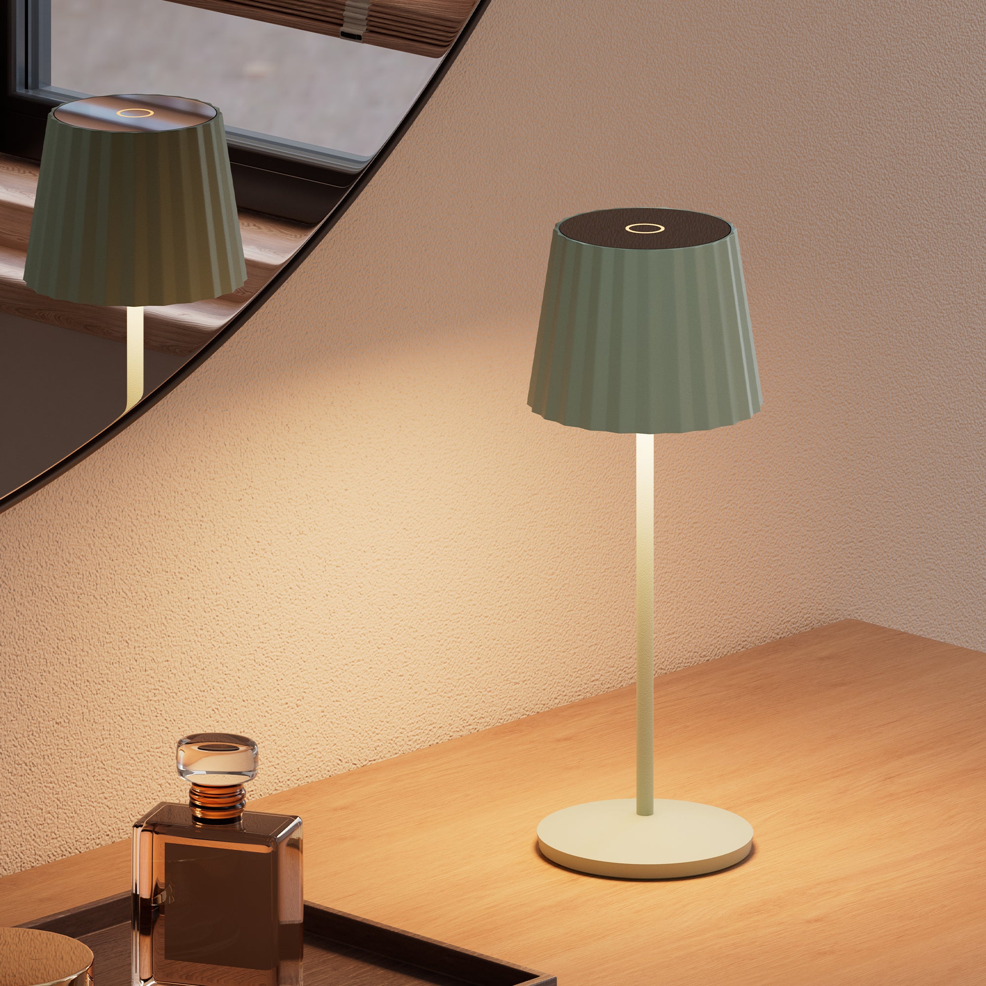 Red Deco Abby Olive lampe sans fil vert olive H29cm