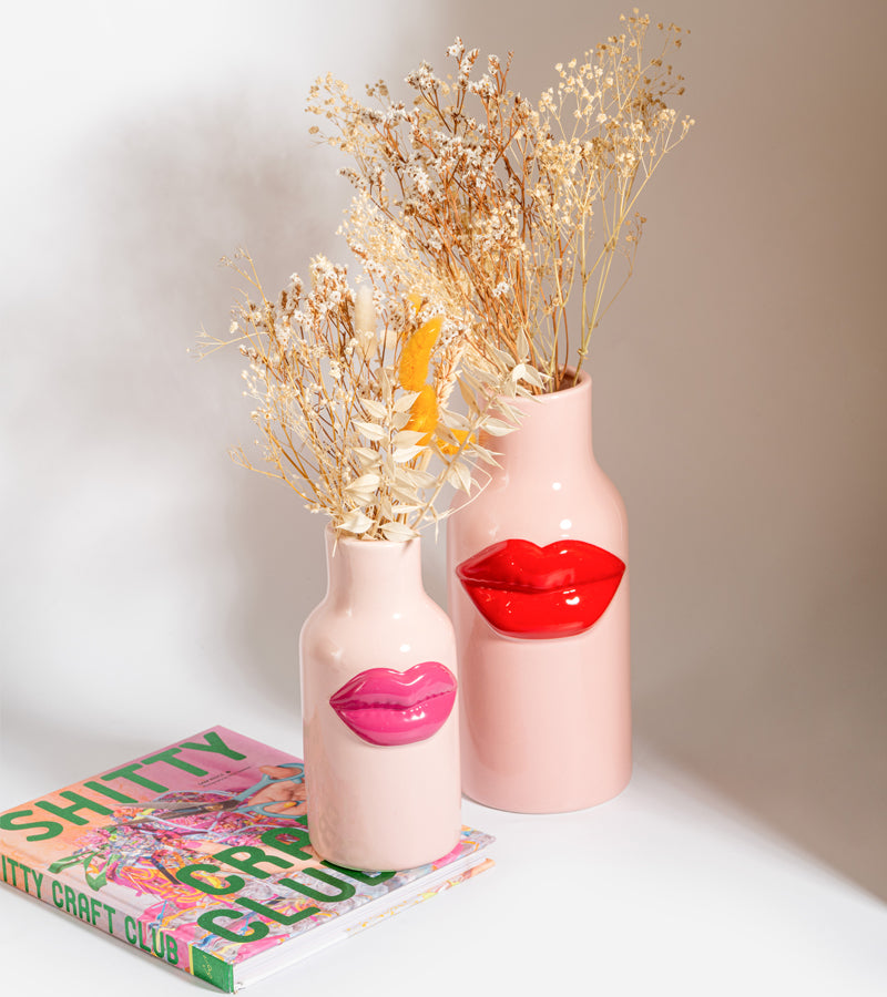 L'avant gardiste vase lips céramique Petit baiser glamour